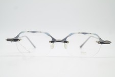 Lunettes Vintage SKANDAL SKA 06 Grises Multicolores Argent Cadre Demi-Monture