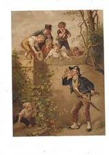 ancien chromo  image litho fin