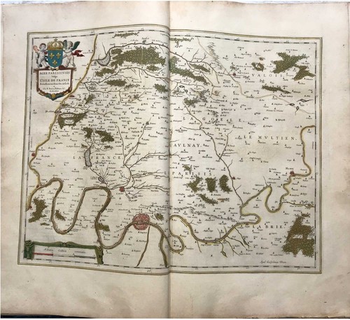 C1645 blaeu carte ancienne - c1645,