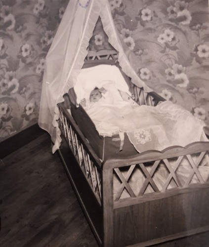 Lit bébé vintage - bébé, à