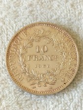 Pièce en argent - 10 francs Hercule - 1966