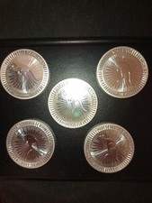 Lot 5 pièces argent 1 once Kangourou