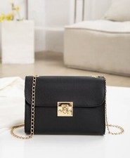 Sac À Main À Bandoulière Noir 100% Similicuir Femme Tendance Mode FR