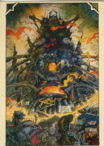 Druillet carte postale - carte, nuit