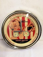 Horloge Publicitaire SILVER MATCH Vintage 