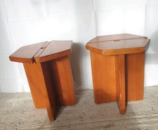 RARE 2 tabourets pieds