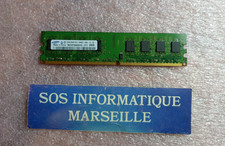Barrette Mémoire SAMSUNG 2GB 2Rx8 PC2-6400U-666-12-E3 (M378T5663EH3-CF7)