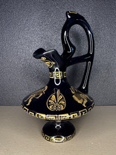 Vase pichet bleu nuit poterie