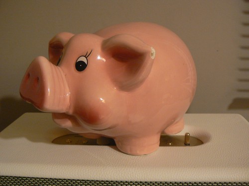 Tirelire cochon rose - tirelire, en