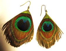 BOUCLES D'OREILLES PLUME de