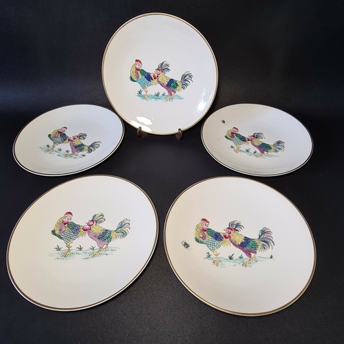 5 superbes assiettes - , 🌹