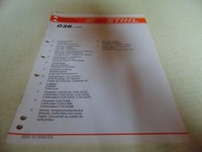Tronçonneuse STIHL 036 Liste des Pièces de Rechange  2000