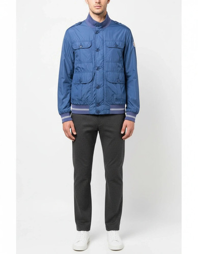 Blouson bomber coupe vent bleu