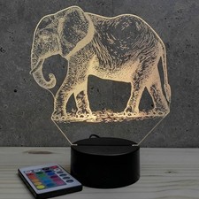 Lampe illusion 3D Animal