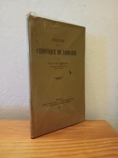 Étude sur la Chronique de Lorraine - Émile DUVERNOY - HUMBLOT et Cie - 1927