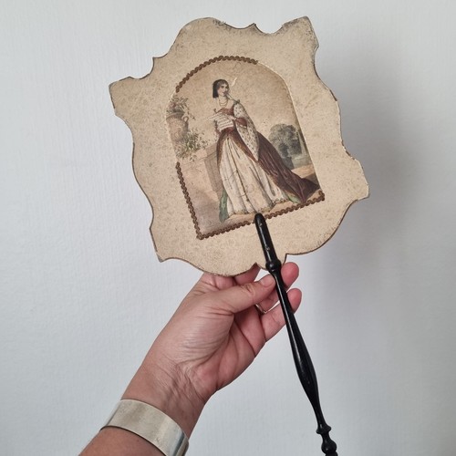Eventail ecran ancien 1830 - ancien,