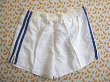 Short football blanc bleu 100 - short, 100%
