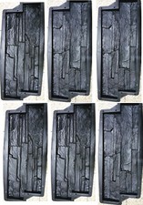 6 Tableau de moules béton Pierre faux formulaire briques de parement BRICOLAGE 