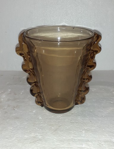 Joli vase verre ambre - vase, style