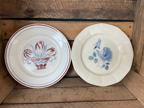 Anciennes assiettes plates - 2,
