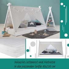 Lit Enfant Tipi Matelas 90x200