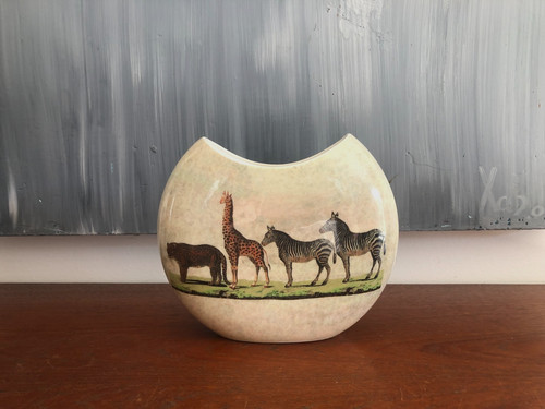 Vase demi lune faïence - demi-lune, en