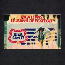 Autocollant / Sticker vintage Rica Lewis le jean's de l'exploit