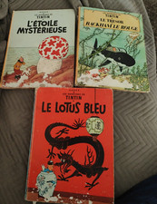 Tintin-Lotus Bleu 1946 -L'étoile Mystérieuse-le tresor De Rackham Le rouge 1947