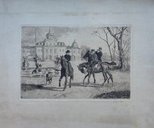 Radierung Conrad A. Ahrendts