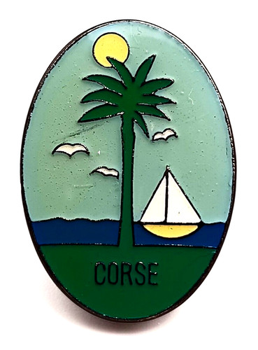 Pin corse palmier - pin's, voilier