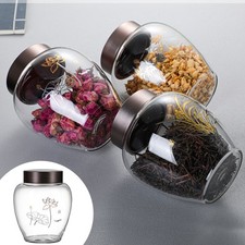  Pot Hermétique Boîte Alimentaire Verre Avec Couvercle De Conservation