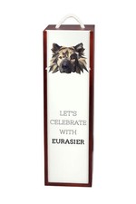 Eurasier Boîte À Vin Géométrique Art-Chien