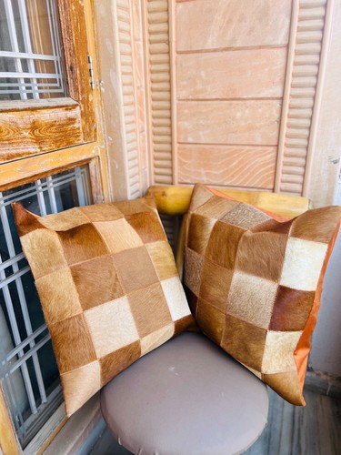 Housse coussin cuir avec - housse,