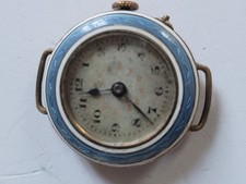 ancienne montre bracelet de femme  plaqué or et email NE FONCTIONNE PAS