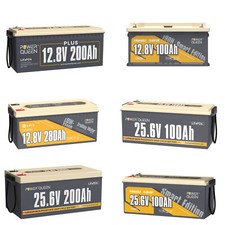 12V/24V 100Ah 200Ah 300Ah Batterie Lithium Bluetooth Batterie LiFePO4 Pur Marine