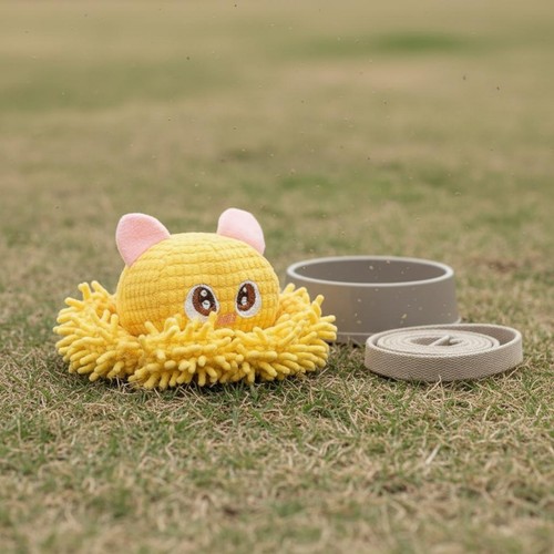 Pieuvre peluche jaune - peluche,