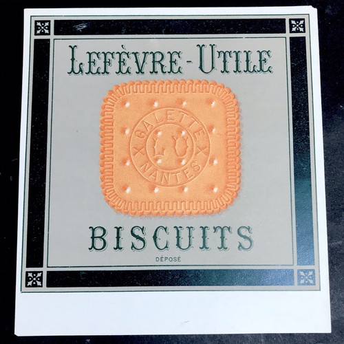 1900 etiquette galette lu - ca,