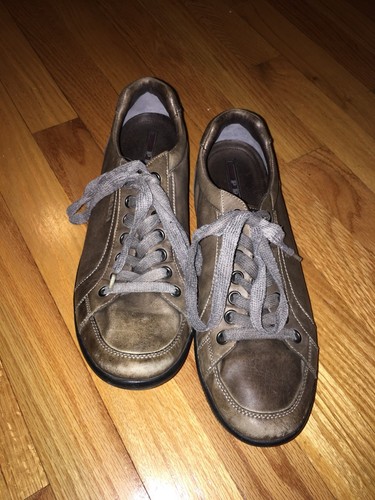 Prada leather sneakers - prada,