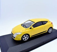 Miniature voiture auto 1:43 Renault Megane Coupe Jaune diecast Modélisme Static