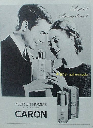 Publicite caron parfum pour - caron,