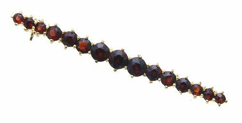 Broche avec grenat - broche, argent