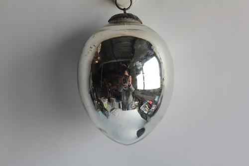 Boule verre églomisé - , mercure