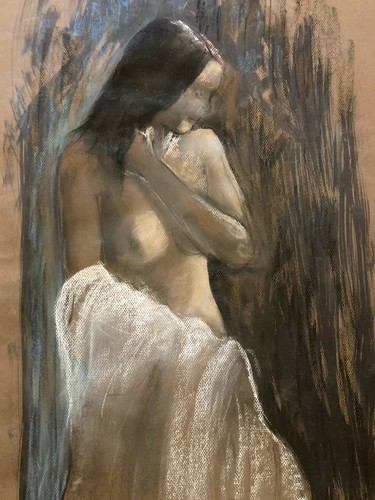 Très beau dessin fusain - très,