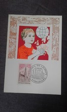Carte postale Premier Jour Conseil de l'Europe Timbre Europa 1973
