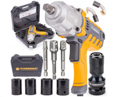 CLÉ À CHOC ÉLECTRIQUE 2100W 1/2 800Nm AVEC Adaptateurs ET BOÎTIER