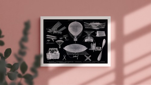 Antennes machine vintage - vintage, avion