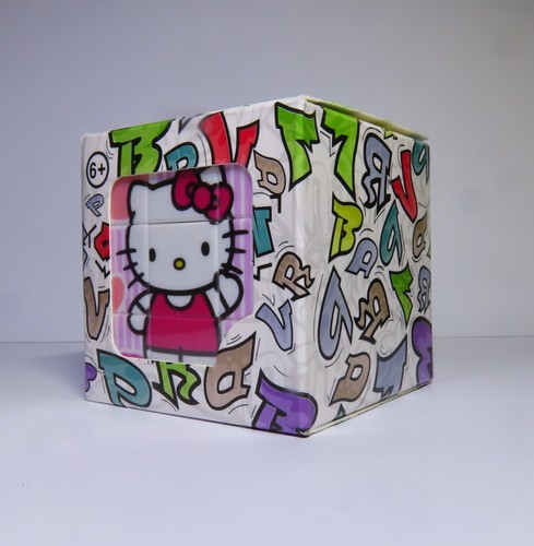 Rubik cube hello - cube, kitty