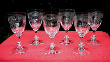SAINT LOUIS MASSENET CLEO 6 WEINGLÄSER VERRES A VIN CRISTAL GRAVE NAPOLEON III C