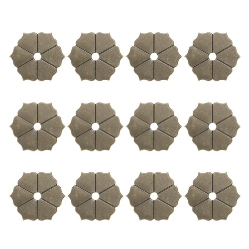 Pour 12pcs rosace hexagonale - 12pcs,
