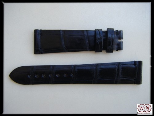 Bracelet alligator noir - en,